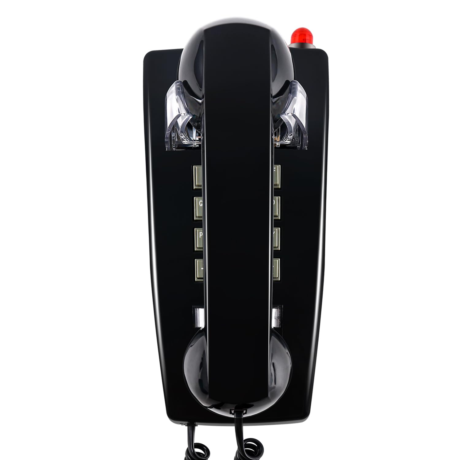 Traditional Wall Phone for Landline Hearing Aid for Elder,2554 Wall Telephone Visible Ringing Indicator,Retro Wall Phone Mechanical Ring, Old Wall Mount Telephone for School,Home,Kitchen Black-image-40