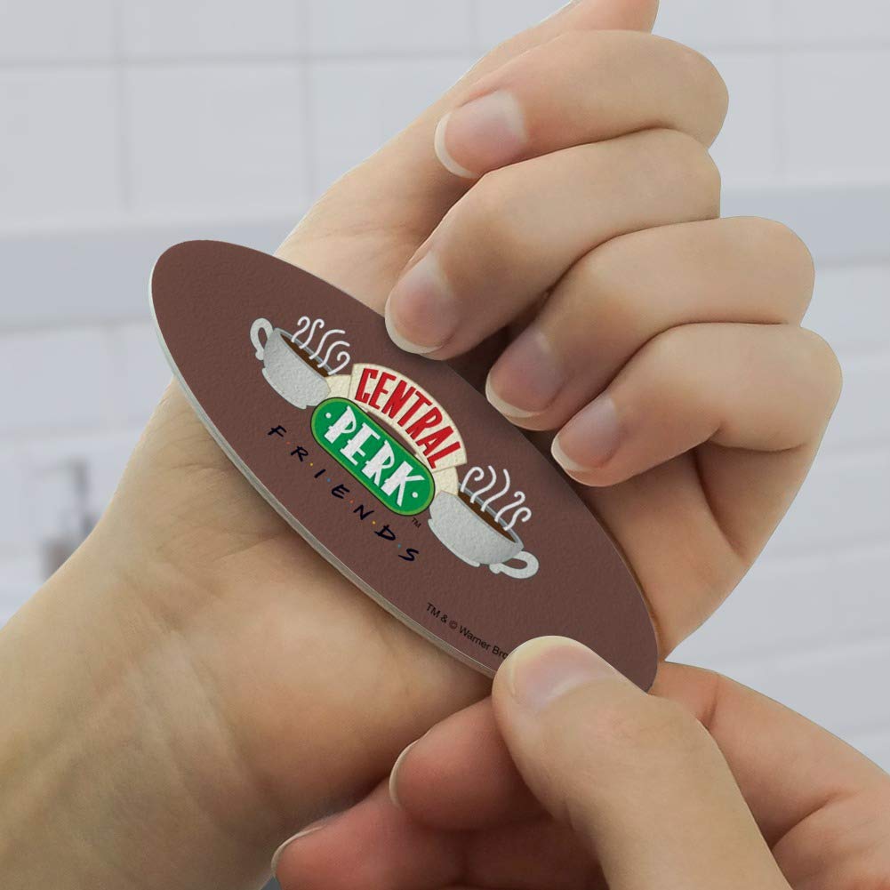 Friends Central Perk Logo Double-Sided Oval Nail File Emery Board Set 4 Pack