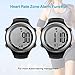 EZON Heart Rate Monitor Chest Strap and Digital Watch,5ATM Waterproof Fitness Tracker with HRM,Calories Burned,Stopwatch and Hourly Chime - Ideal Fitness Presents for Men and Women (Silver&Black)