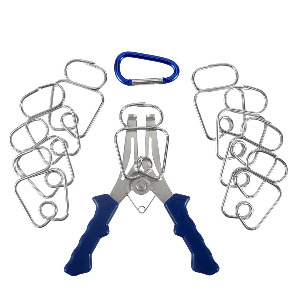 Jnchdghwa As Shown Spring Loaded Plier Miter Clamps Kit 8 Pieces For Woodworking For Wood Trim Moldings Picture Frames