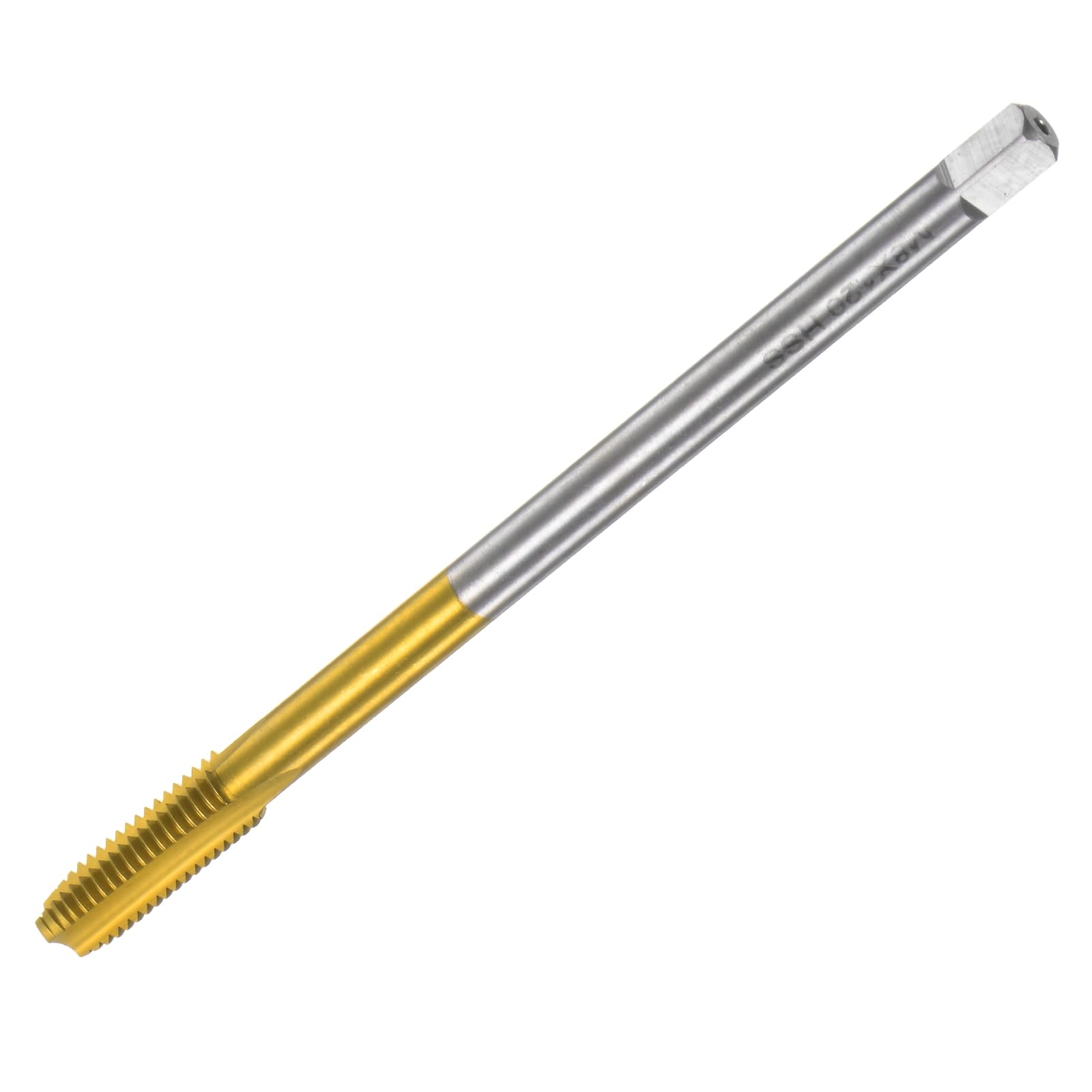 QUARKZMAN 4 x schroefdraadboor met spiraalpunt, M6 x 1, metrische schroefdraad, hogesnelheidsstaal, titanium gecoat, 6542, reparatiegereedschap voor schroefdraad en draadsnijder