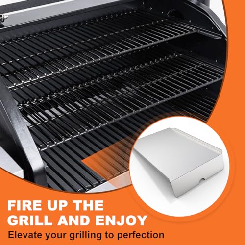 Image of Drip Pan for Z Grills 1000 Series Pellet Grills Heat Baffle Replacement Parts for Z Grills 10002B 10002E 1000C 1000D 1000E Stainless Steel Drip Tray Parts