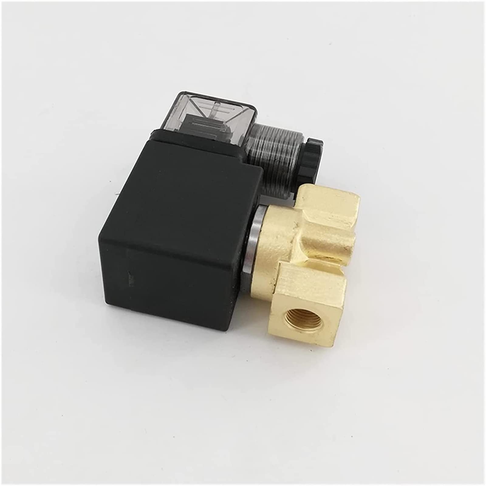 HDPHCRIUN Wiring Type 2way Direct Acting N/C Brass G1/4inch Machine Steam Solenoid Valve Seal Orifice 2.5mm Useful(AC 110V)