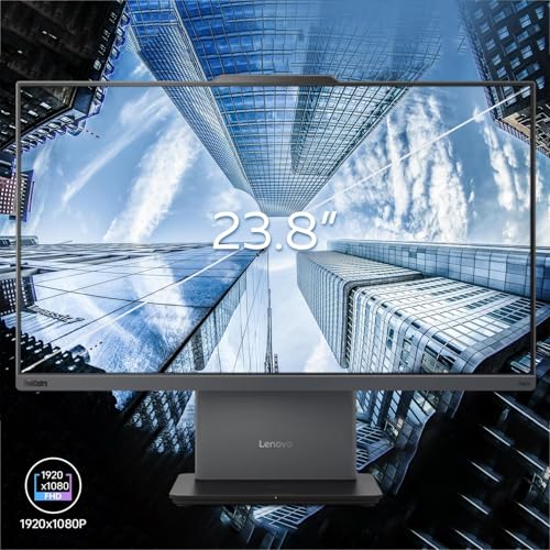 Image of Lenovo ThinkCentre Neo 55a 24 inch Business All-in-One Desktop | 100Hz IPS FHD Non-Glare Display | AMD Ryzen 5 4.9GHz | 64GB DDR5 RAM, 2TB PCIe SSD | 5MP IR Cam | WiFi 6, Luna Grey
