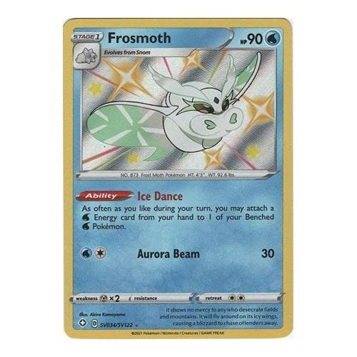 Pokemon Pokemon Shining Fates SV034/SV122 Frosmoth (HOLO) : Amazon.com.be:  Toys