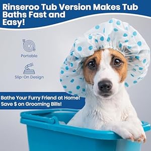 Rinseroo-Slip-On-Bathtub-Faucet-Sprayer-Attachment-Ultra-Flex-Dog-Shower-Hose-Adapter-Portable-Hose-Attachment-with-Sprayer-Pet-Showerhead-Attach-Tub-Spout-5-Foot-Hose-No-Install-for-Speedy-Washing - Cucciolini Doodles   Rinseroo-Slip-On-Bathtub-Faucet-Sprayer-Attachment-Ultra-Flex-Dog-Shower-Hose-Adapter-Portable-Hose-Attachment-with-Sprayer-Pet-Showerhead-Attach-Tub-Spout-5-Foot-Hose-No-Install-for-Speedy-Washing