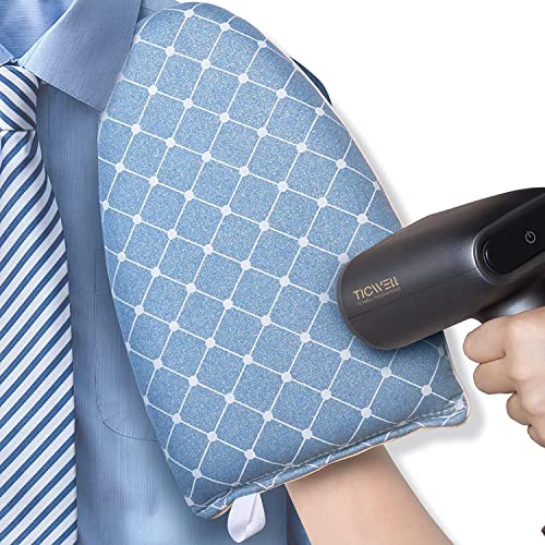 Image of CUBIZ Garment Steamer Ironing Glove, Waterproof Anti Steam Mitt with Finger Loop, Complete Care Protective Garment Steaming Mitt, Heat Resistant Gloves for Clothes Steamers (1 x MULTI-COLOR)