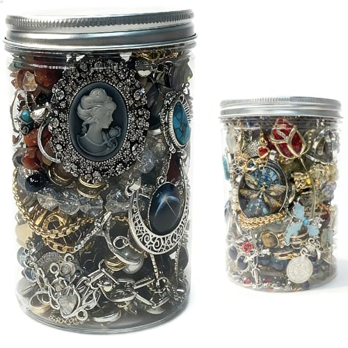 gudong Schmuckstücke, Überraschungs-Geschenkbox für Frauen, Vintage-Hippie-Stil, Ringe, Halsketten, Armbänder, Ohrringe, Haarspangen-Set