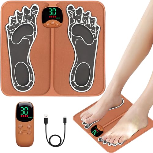 EMS Foot Massager for Neuropathy, Foot Stimulator Pad for Feet Muscle Relaxation and Pain Relief
