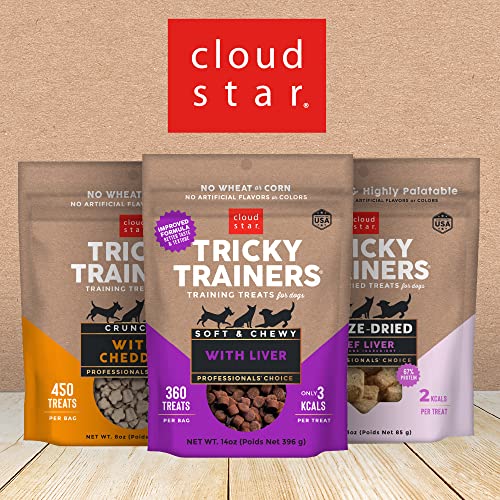 Cloud Star Tricky Trainers Soft & Chewy Dog Training Treats 5 Oz Pouch, Liver Flavor, Low Calorie Behavior Aid With 130 Treats #TOP7