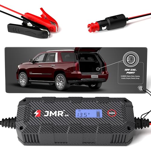 JMR Battery Charger for GMC Hummer Sierra Yukon Savana Acadia Canyon Terrain Envoy All Models Trickle Charger Conditioner Maintainer (No Lithium Mode)