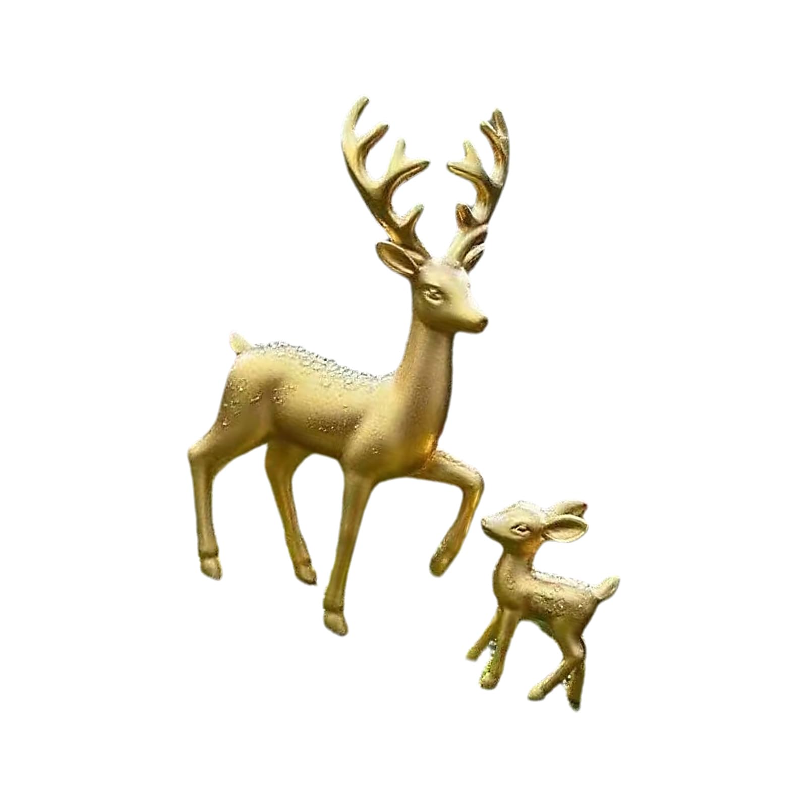 Lerpwige Long Antlered Deer Christmas Decorations Reindeer Figurines Centerpiece For Mantle Shelf Winter Home Decor Christmas Reindeer Figurines