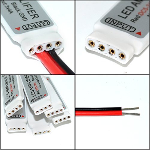 6PCS DC12V Mini RGB Led Amplifier Controller Common Anode 3Channel for SMD 3528 5050 5630 Led Strip Lighting (Mini RGB Led Amplifier)