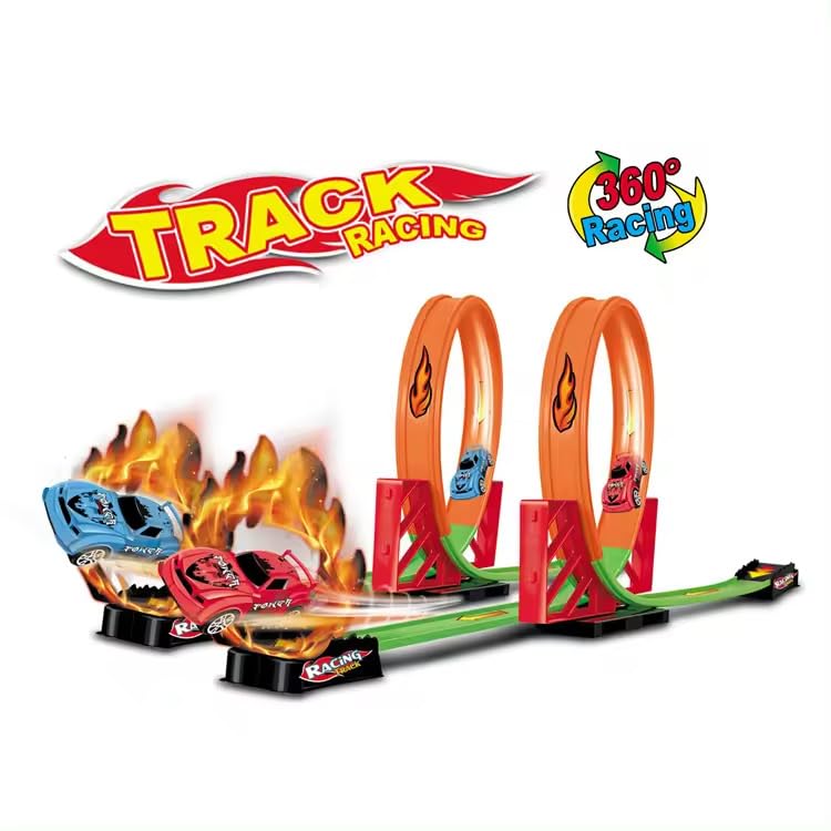 Adora Pull Back High-Speed Tracks Car Race Game – 360° Rolling Fork Infinity Loop | Pull Back Race Car Tracks Toy Set for All Ages | Educational Playful Learning for Kids & Adults (B0D3HMNGQN) Amazon Price History, Amazon Price Tracker