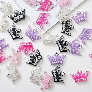 Chenkou Craft Harz Kronen, 30 Stück, Mix