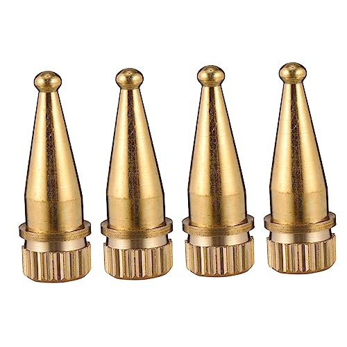 KICHOUSE 4Pcs Speaker Copper Spikes Feet for Shockproof Stand Base High Grade Plating Isolation Pads for Audio Equipment Durable and Lightweight Design for Turntables and Amplifiers