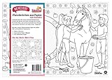 12 Bibi & Tina Papier-Platzsets zum Ausmalen, Bibi und Tina Platzsets, Papier-Tischsets für Kinder, Bibi und Tina, Schulanfang Mädchen, Mal Mich Bunt