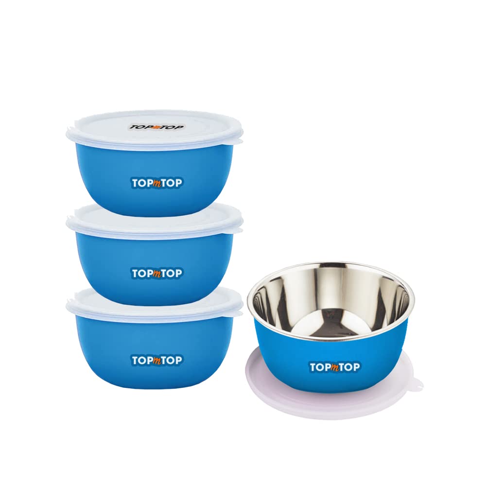 See full amazon price history chart for TopmTop Microwave Safe Bowl Set With Lids Mixing Bowls Steel Bowl Set Food Serving Bowls Kitchen Accessories Items Food Storage Containers Each Bowl 500ml Pack of 4, (Blue) TopmTop Microwave Safe Bowl Set With Lids Mixing Bowls Steel Bowl Set Food Serving Bowls Kitchen Accessories Items Food Storage Containers Each Bowl 500ml Pack of 4, (Blue) (B0CYGP5DTQ) Amazon Price History, Amazon Price Tracker