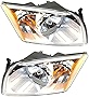 Evan-Fischer Headlight Assembly Compatible with 2007-2012 Dodge Caliber Halogen Passenger and Driver Side