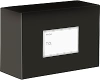 Vista 1 de Jillson & Roberts - Cajas de regalo medianas para cumpleaños y vacaciones, color negro (12 piezas)
