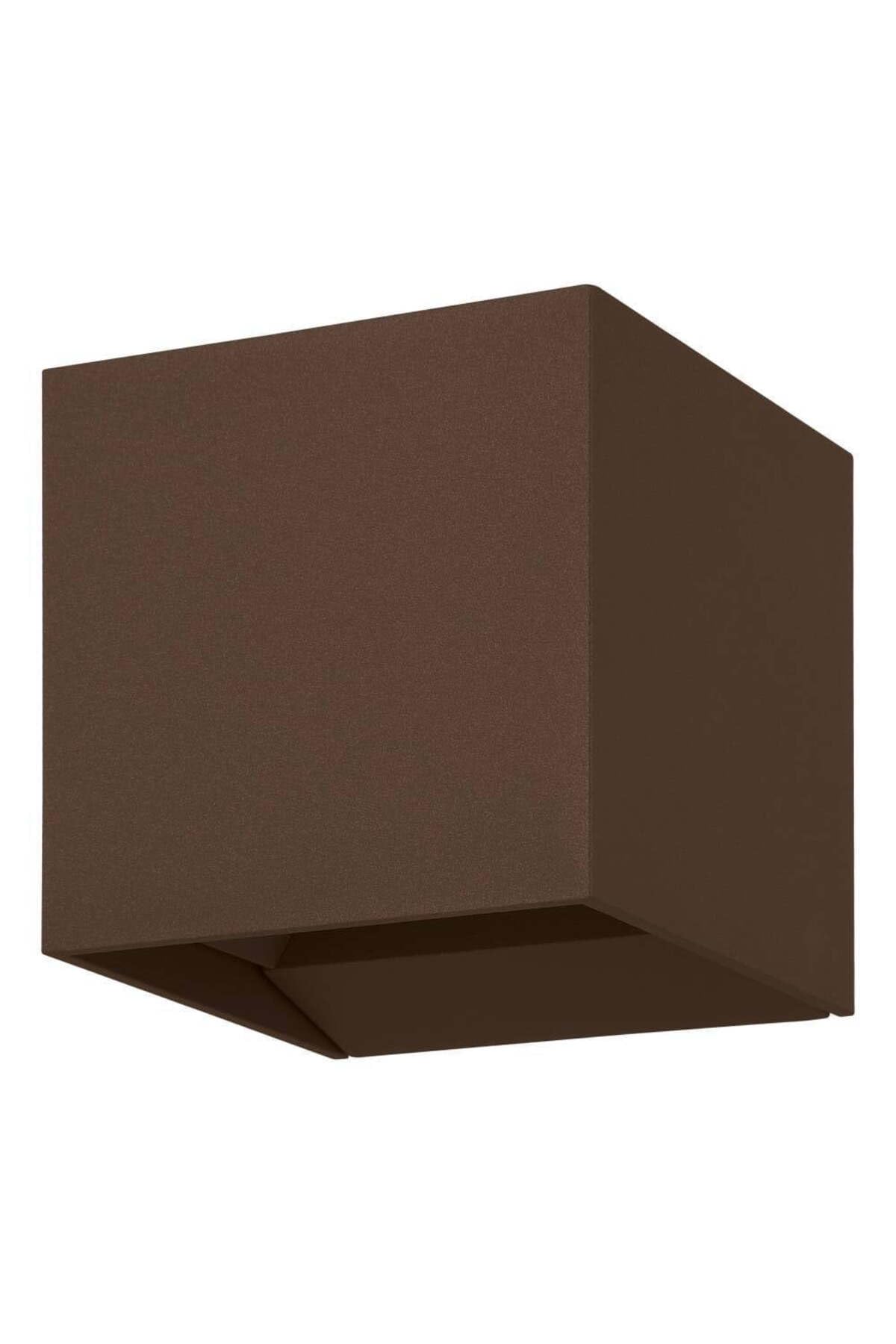 Eglo LED Outdoor wall spot Light Calpino 3, Outside lamp uplight Downlight, Porch Lighting Made of Metal in Rust Brown, Warm White, IP54