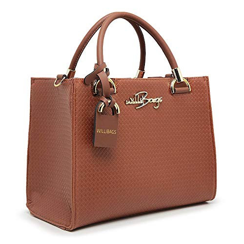 Kit De Bolsa Castelo Com Carteira WILLIBAGS (Caramelo)