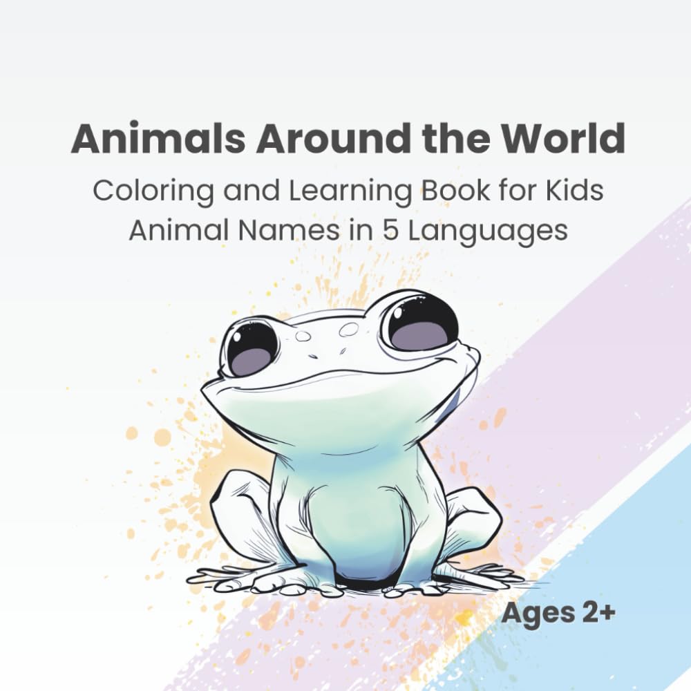Animals Around the World: Coloring and Learning Book for Kids (Lebof Activity Books)