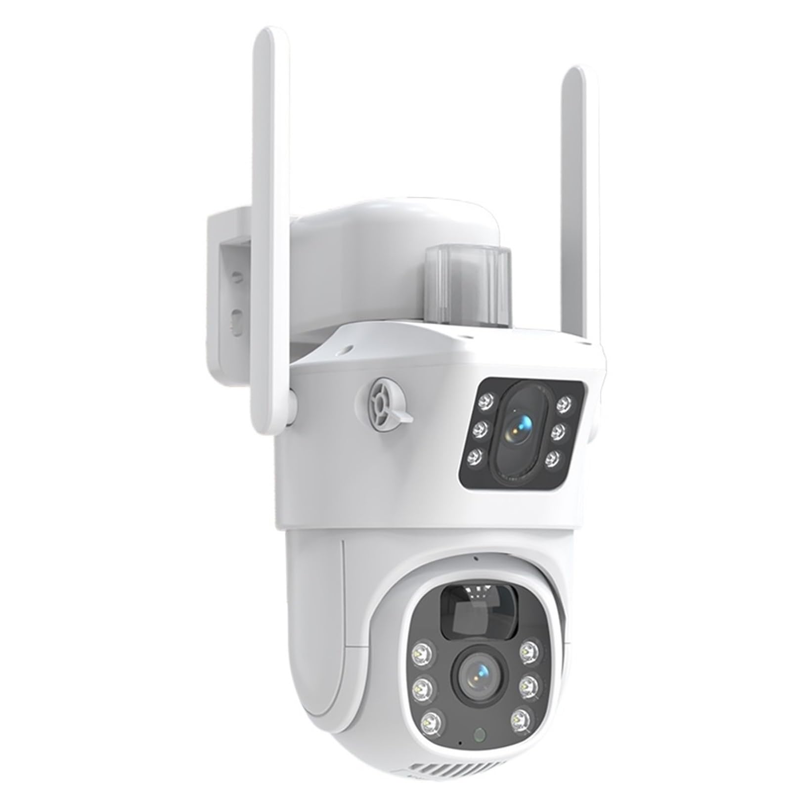 JVDDI Solar Camera 4K 8MP Dual Lens Wireless WiFi Monitoring Camera PIR Mobile Detection Outdoor Safety Waterproof Camera(WIF Solar 32G Card)