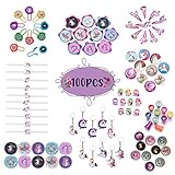 Unicorn Party Favors for Girls 100 Pcs Set, Perfect for Birthday and Unicorn Pinata, Goodie Bag Filler, Keychain, Bracelets, Rings, and Stamps