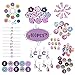 Unicorn Party Favors for Girls 100 Pcs Set, Perfect for Birthday and Unicorn Pinata, Goodie Bag Filler, Keychain, Bracelets, Rings, and Stamps
