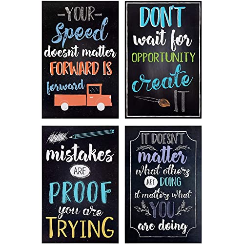 Juvale 20 Pack Motivational Posters With Positive Quotes For Middle And High School Classrooms, Bulletin Boards, And Gifts, Inspirational Growth Mindset Posters (13 X 19 In) #TOP6