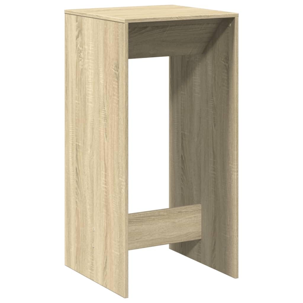 Table de Bar en chêne Sonoma 51x50x103,5 cm Bois d'ingénierie mobilier Polyvalent pour Salon Cuisine Salle à Manger Bureau comptoir extérieur terrasse