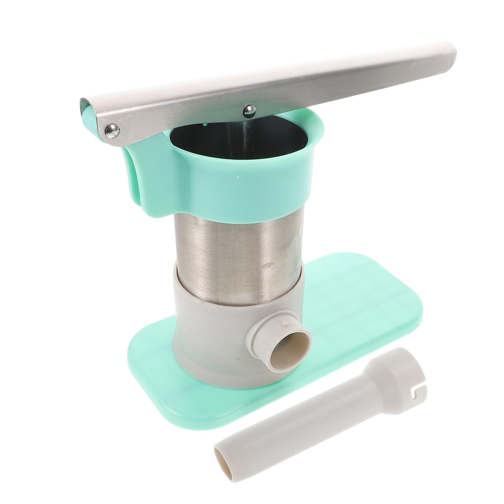 Ciieeo 1Set Portable Manual Sausage Stuffer Sausage Maker with Stainless Steel Tubes Vertical Design for Home Use for Homemade Sausage Filling and Meat Stuffing