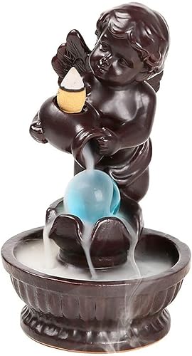 Quemador de incienso de cerámica para niño, diseño de cascada de humo, soporte de incienso, decoración del hogar, sala de estar