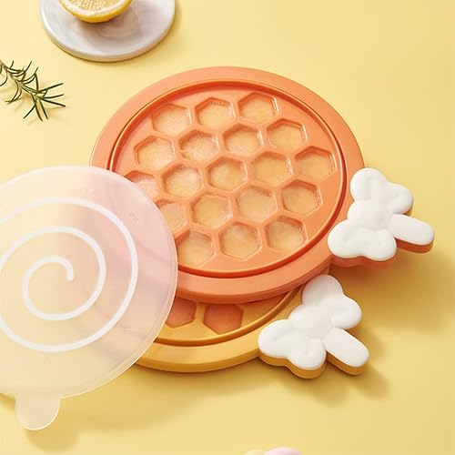 Miniatura 2 de BESPORTBLE 4 bandejas divertidas para cubitos de hielo para niños y niñas, fácil de limpiar, portátil