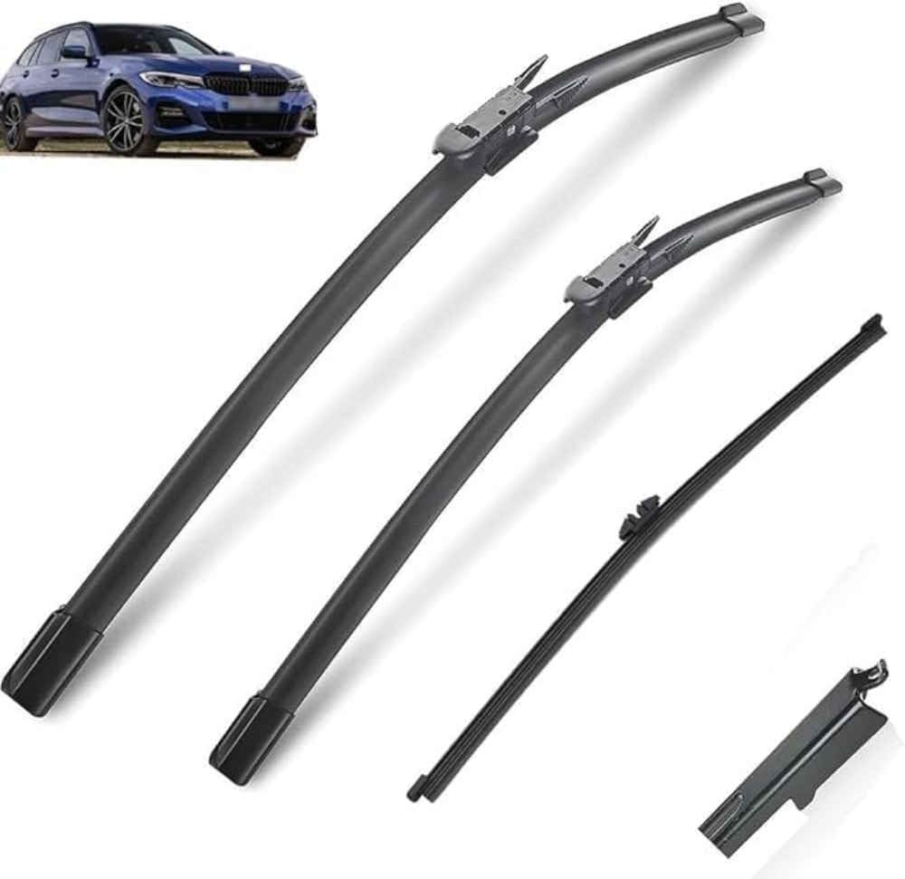 NYSLDSCO Premium Exact Fit Windscreen Wiper Blades for BMW 3 Series Touring/Estate F31 2011-2019 24in+19in+11in 2017 Durable Natural Rubber Easy Fit for a Quiet and Streak Free Wipe