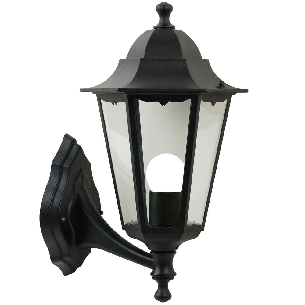 Nordlux Cardiff Outdoor Wall Light Black Metal Garden E27 IP44 Mains
