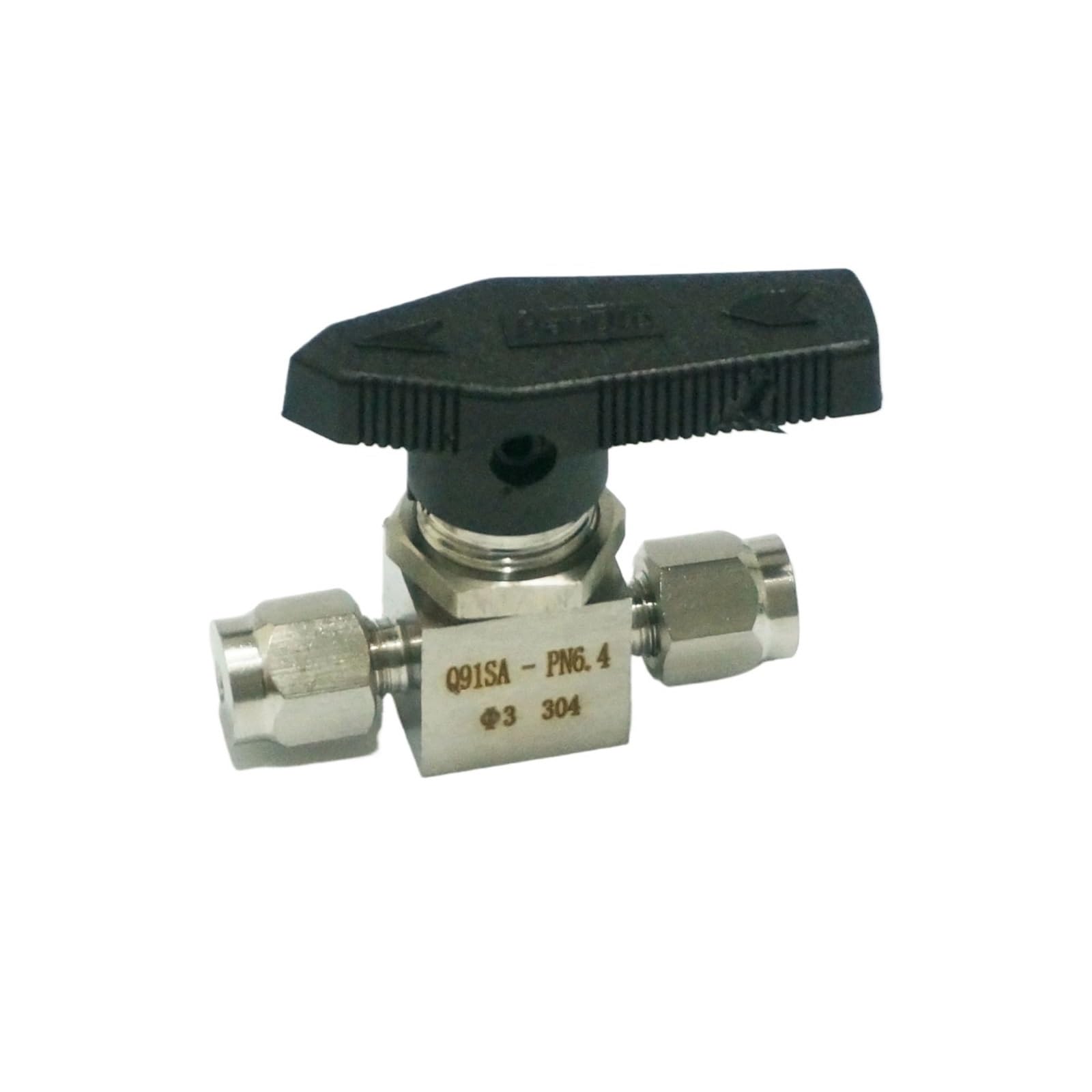 Czmdkexm One Color Fit For 3Mm O/D Tube 304 Stainless Steel Compression Fitting Shut Off Ball Valve 915 Psi Q91sa Pn 6.4