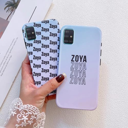 Image of COLORflow Back Cover Compatible with Samsung Galaxy A71 | Ombre Color Customized | Glossy Armoured Bumper with Camera Protection Back Cover Compatible with Samsung Galaxy A71