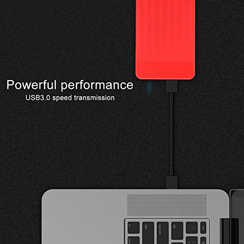 Carcasa para disco duro externo 2.5 pulgadas USB 3.0 roja miniatura 4