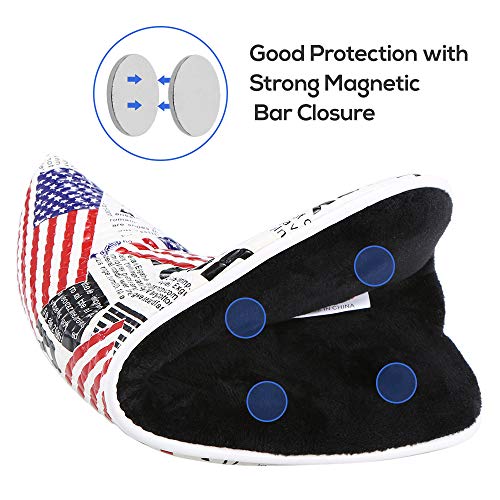 Honelife Tampa do Putter do Headcover do Putter do Golf com fechamento magnético