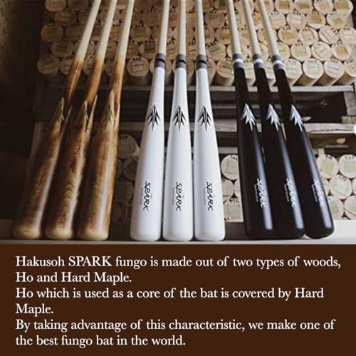 Image of Spark Two Stars Fungo Bat F31H Wooden Baseball Bat 'Ho Wood' [Made in Japan]
