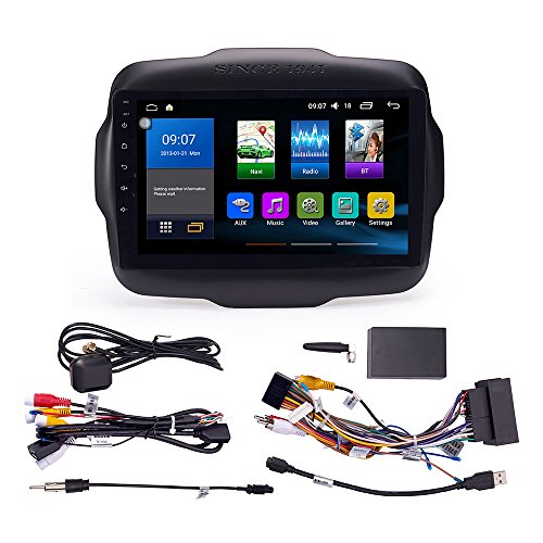 Android 10 Autoradio Car Navigation Stereo Multimedia Player GPS Radio IPS 2.5D Touch Screen for Jeep Renegade 2016 2017