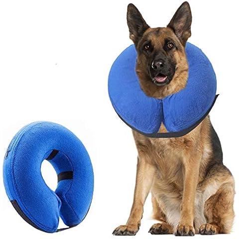Supet Dog Cones After Surgery, Protective Inflatable Dog Collar Pet Recovery Collar Soft Pet Cone for Small Medium or Large Dogs and Cats Anti-Bite Lick Wound Healing XL Cover