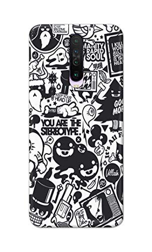 Image of Printed Hard Back Cover Case for Mi Poco X2 Back Cover (Mixed Cartoon) -702