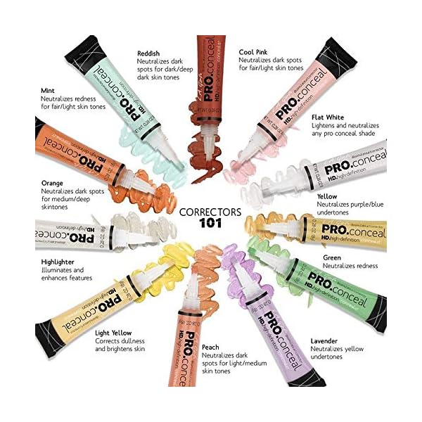 L.A. Girl Hd Pro Conceal, Flat White Corrector, 0.28 Ounce