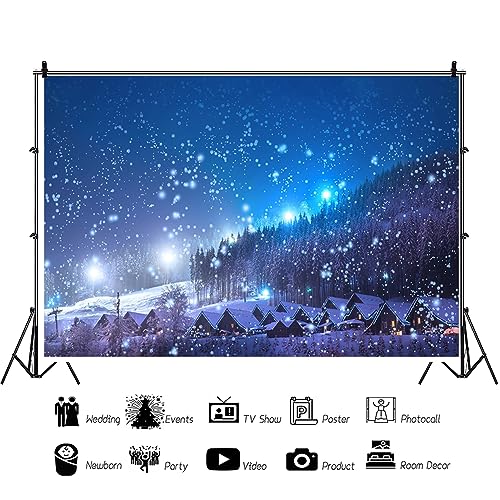 YongFoto 1,5x1m Sfondo Fotografico Natale Cielo