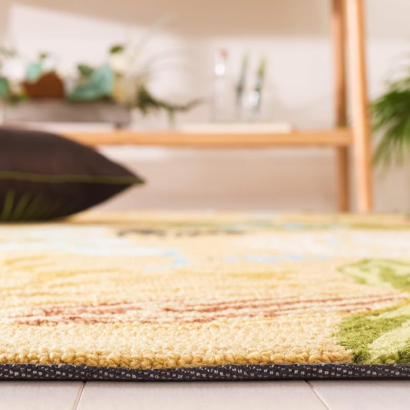 Handmade Woollen Thick ometrical Look Carpets and Rugs Sutable for Living Room Bedroom Hall Kitchen Size 2x8 feet (60X240 CM) Bedside Runner Multicolor
