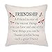 VEEMIZO Poszewki na poduszki prezenty przyjaźni poszewki na poduszki ozdobne 45 x 45 cm 'A Friend is One of The Nicest Things You Can Have