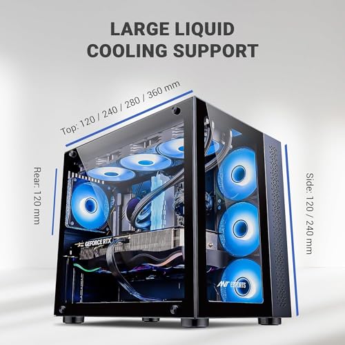 Fusionit Assembled Gaming Pc RTX 3050 with Ryzen7 5800X (16 Gb Ddr4/1 Tb/500 Gb Ssd Nvme Wd/8 Gb Ddr5 Graphic Card Rtx3050/27 Inch IPS Screen Samsung/Keyboard and Mouse_RTX 3050 Gpu/CPU Cooler